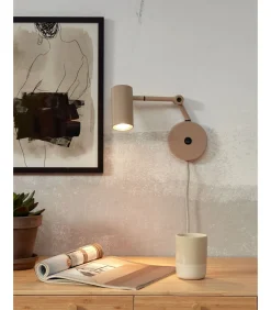 Online Wandlamp Montreux - Grijs - 10.5x21.5x18cm Muurverlichting