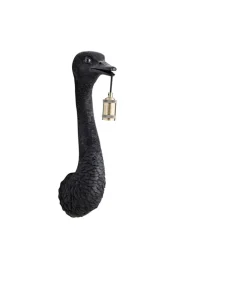 Clearance Wandlamp Ostrich - Zwart - 18x15.5x57.5cm Muurverlichting