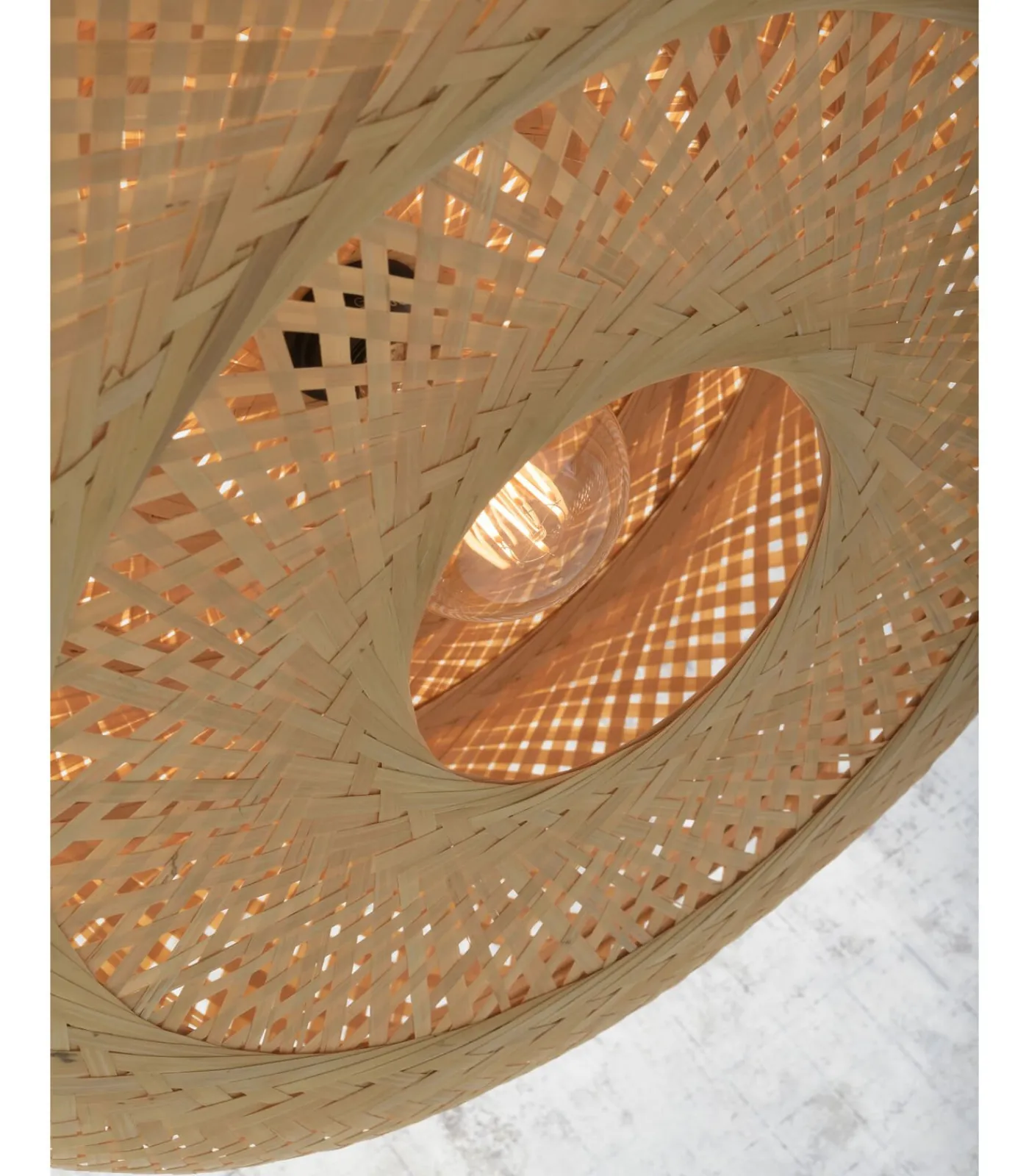 Discount Wandlamp Palawan - Bamboe - 105x60x55cm Muurverlichting