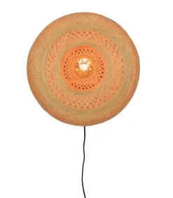 Wandlamp Palawan - Bamboe - Ø40cm Muurverlichting