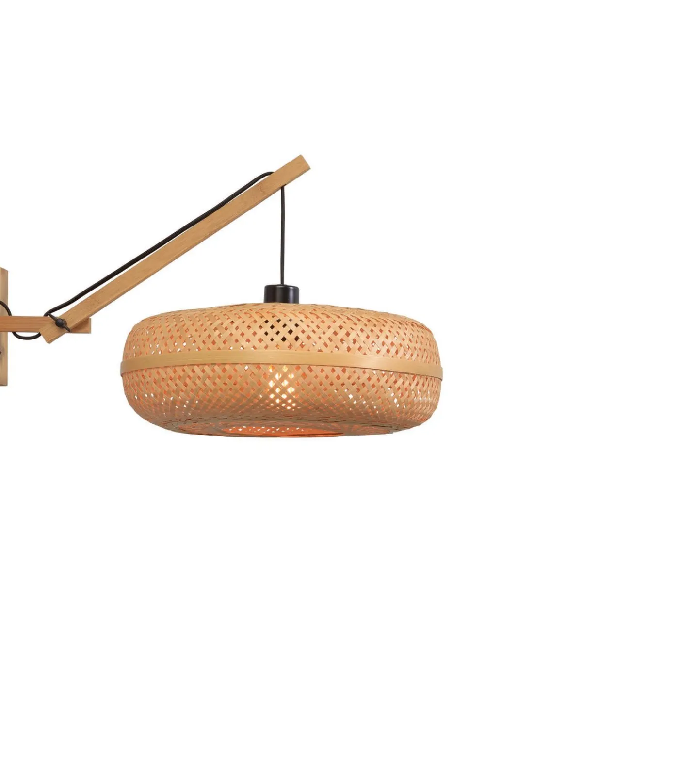 Outlet Wandlamp Palawan - Bamboe - 55x40x45cm Muurverlichting