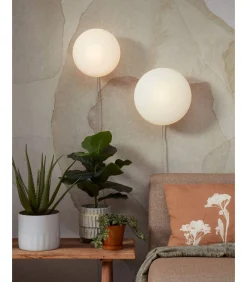 Wandlamp Sapporo - Wit - Ø28cm Muurverlichting