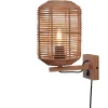 Wandlamp Tanami - Rotan - Ø18cm Muurverlichting