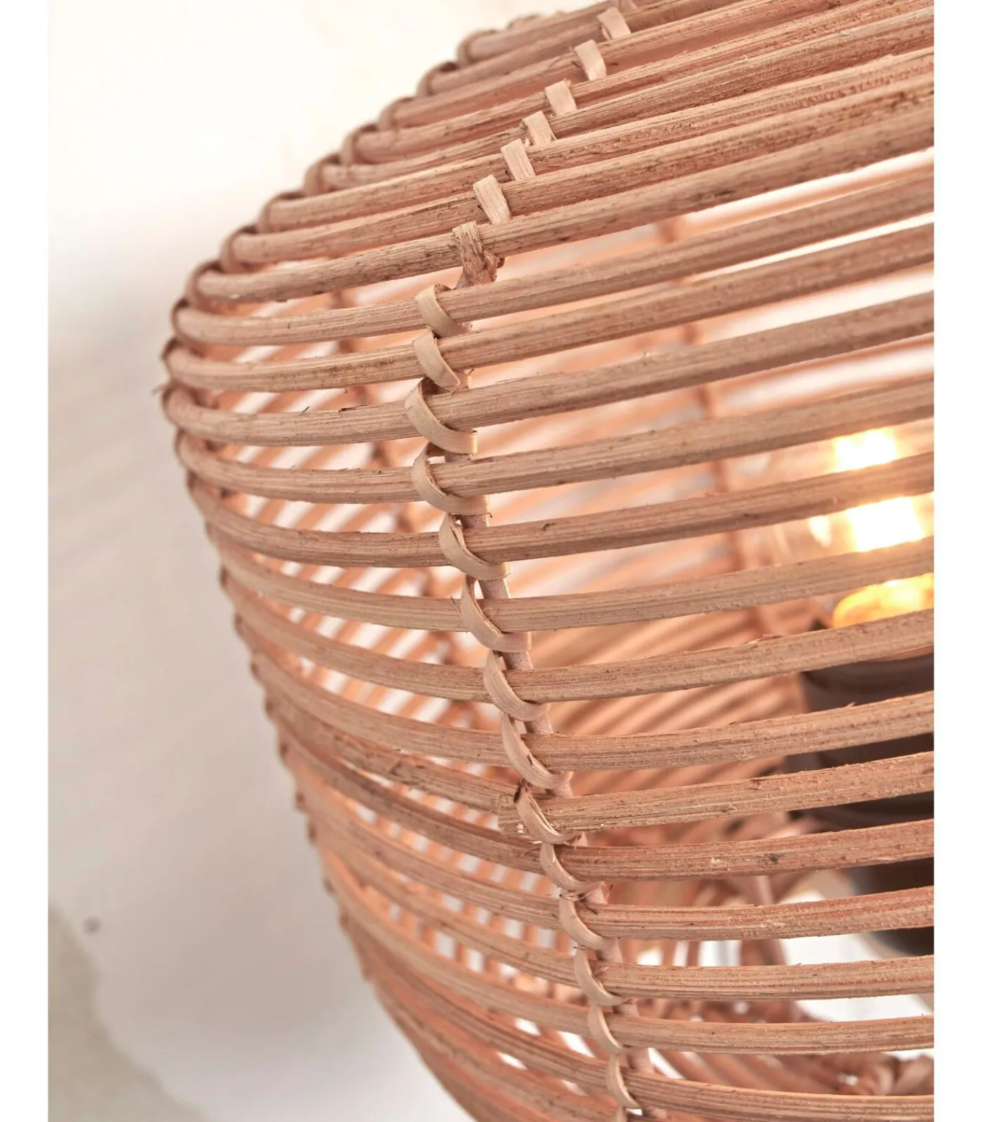 Clearance Wandlamp Tanami - Rotan - Ø25cm Muurverlichting