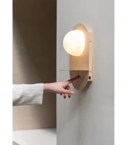 Best Wandlamp Tokyo - Beige - 14x20x34cm Muurverlichting