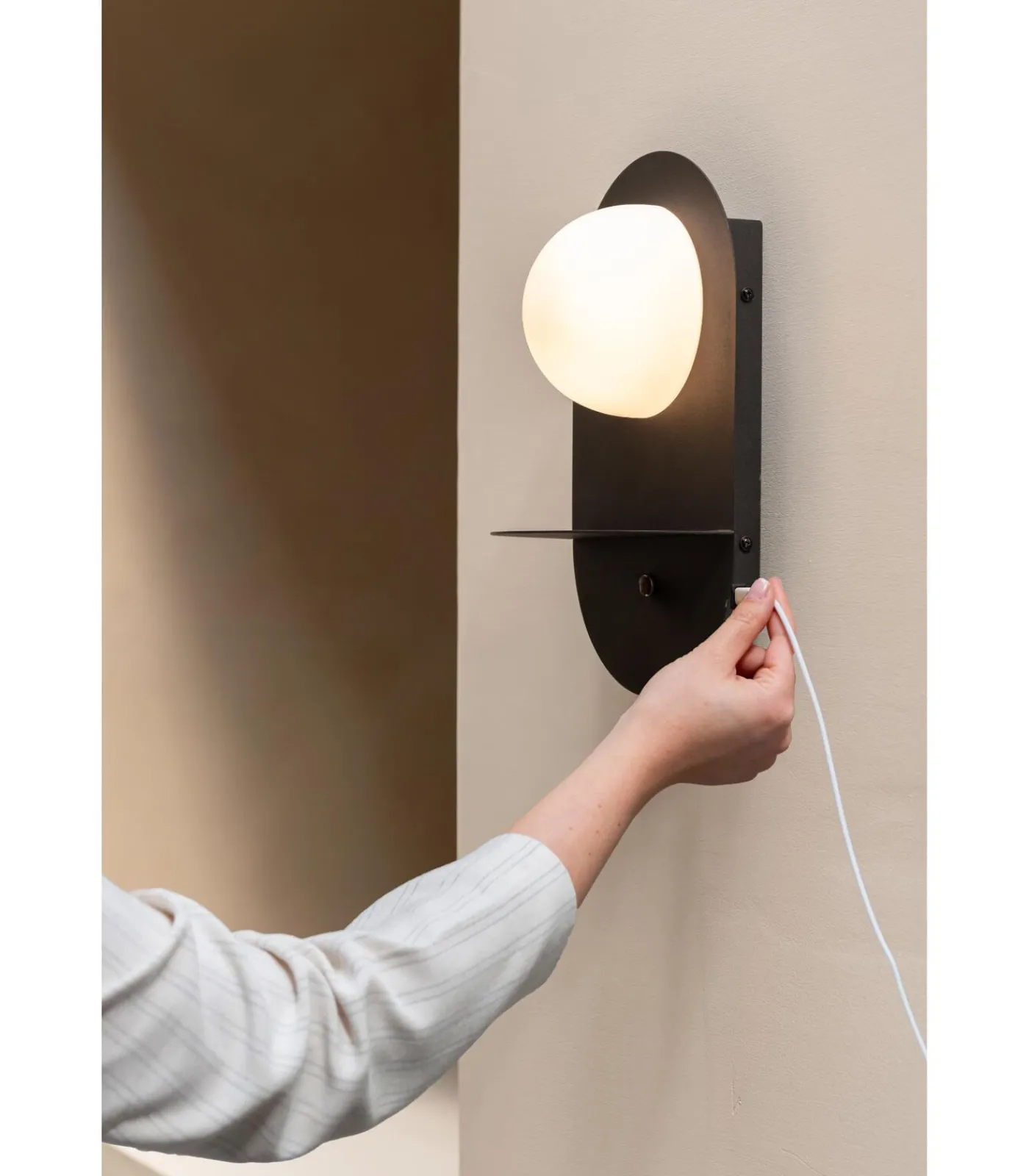 New Wandlamp Tokyo - Zwart - 14x20x34cm Muurverlichting