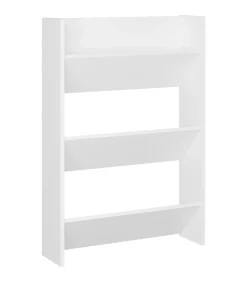 Best Wandschoenenkast 60x18x90 cm spaanplaat wit Organiseren