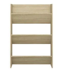 Wandschoenenkast 60x18x90 cm spaanplaat sonoma eikenkleurig Organiseren