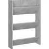 Sale Wandschoenenkast 60x18x90 cm spaanplaat betongrijs Organiseren