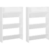 Best Wandschoenenkasten 2 st 60x18x90 cm spaanplaat wit Organiseren
