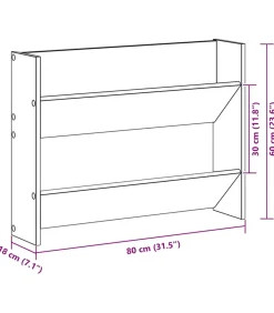 Clearance Wandschoenenkasten 2 st 80x18x60 cm spaanplaat sonoma eiken Organiseren