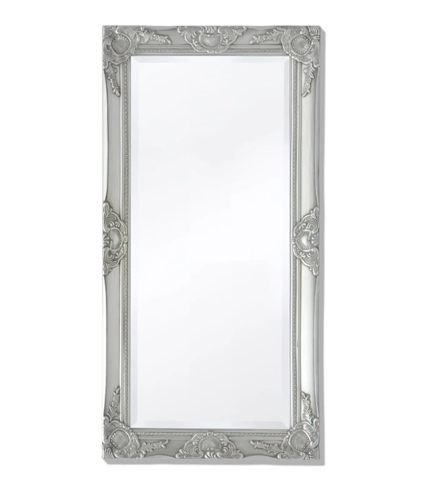 Clearance Wandspiegel Barok 100 x 50 cm zilver Spiegels