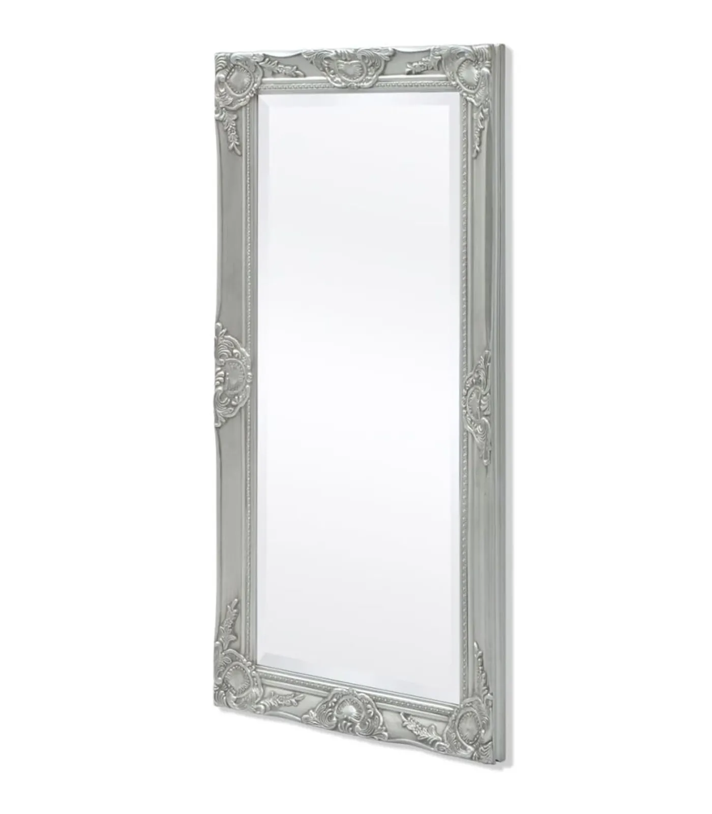 Clearance Wandspiegel Barok 100 x 50 cm zilver Spiegels