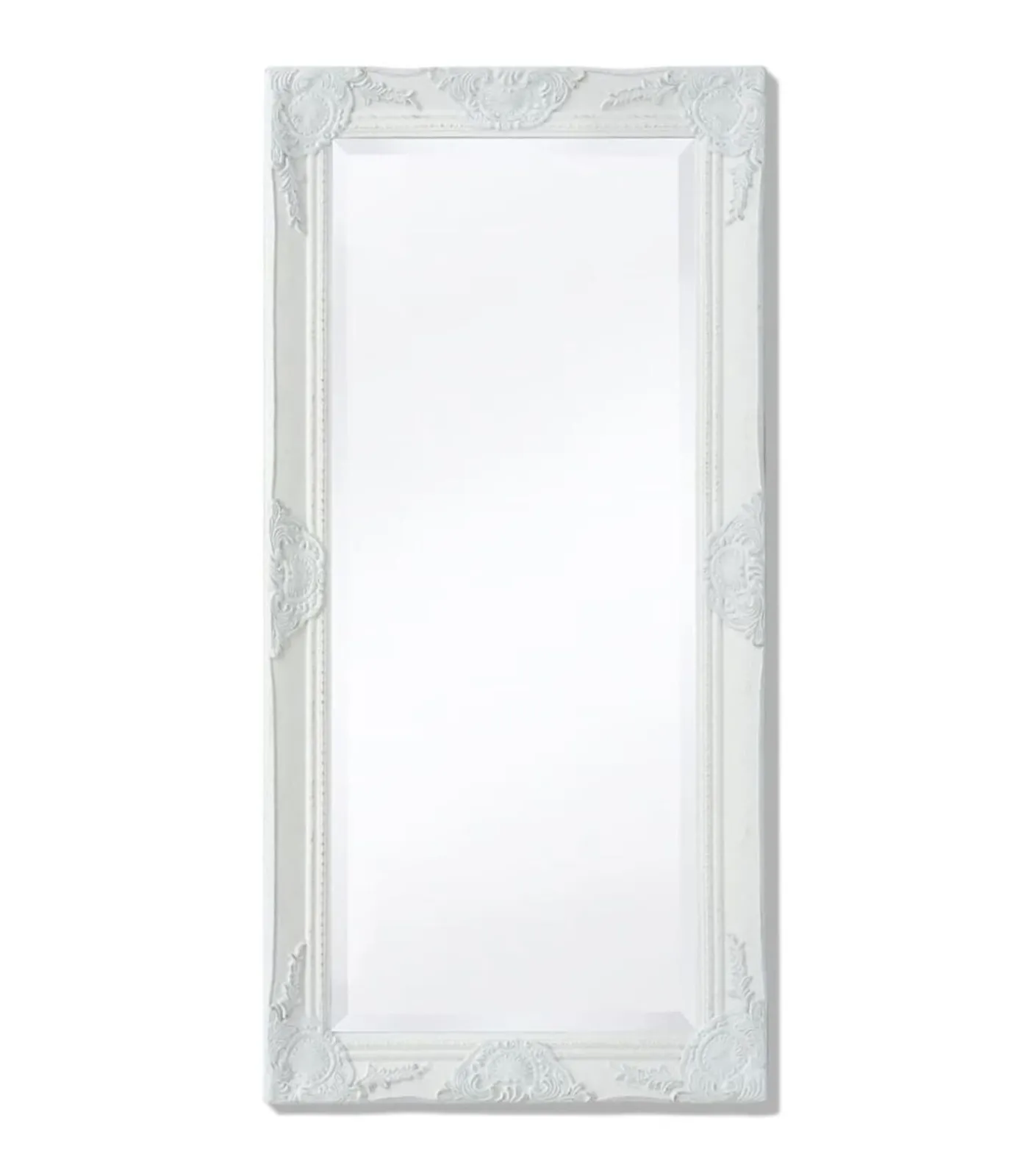 Clearance Wandspiegel Barok 100 x 50 cm wit Spiegels