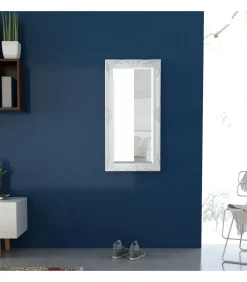 Clearance Wandspiegel Barok 100 x 50 cm wit Spiegels