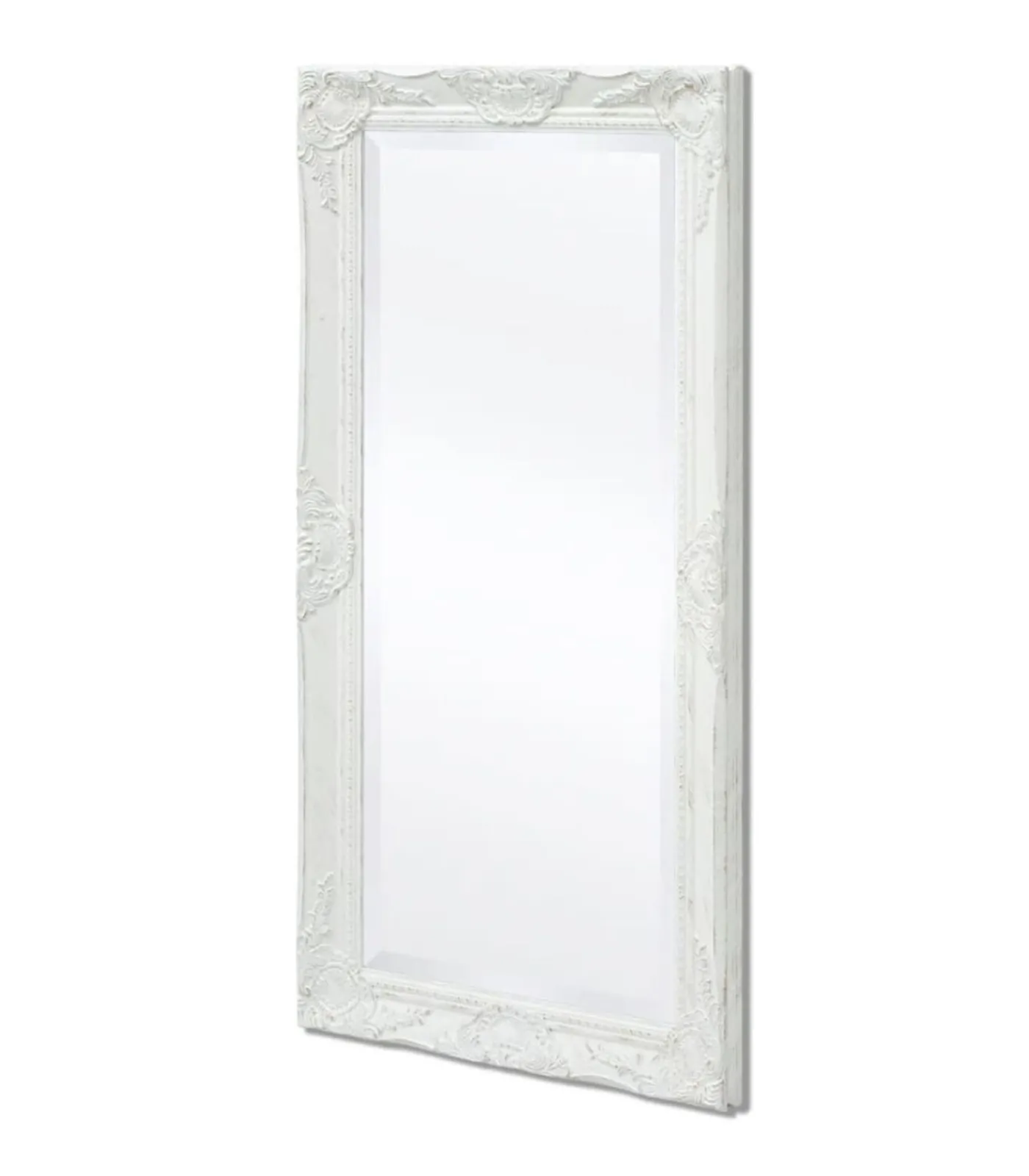 Clearance Wandspiegel Barok 100 x 50 cm wit Spiegels