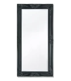 Clearance Wandspiegel Barok 100 x 50 cm zwart Spiegels