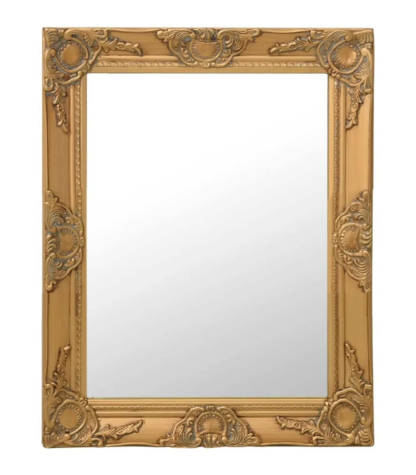 Outlet Wandspiegel barok stijl 50x60 cm goudkleurig Spiegels