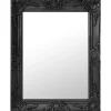 Sale Wandspiegel barok stijl 50x60 cm zwart Spiegels