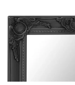 Sale Wandspiegel barok stijl 50x60 cm zwart Spiegels