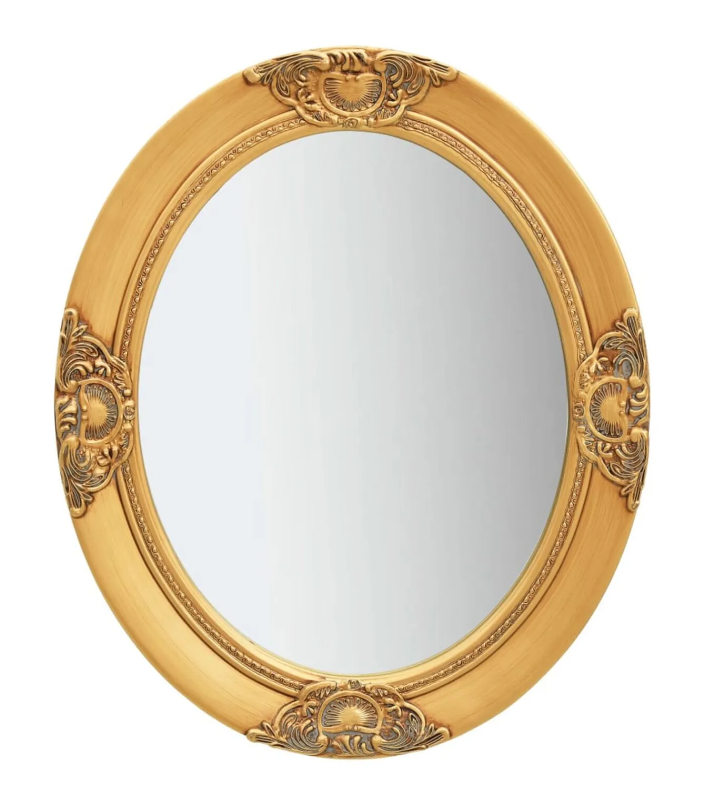 Outlet Wandspiegel barok stijl 50x60 cm goudkleurig Spiegels