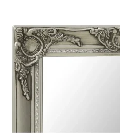 Online Wandspiegel barok stijl 50x60 cm zilverkleurig Spiegels