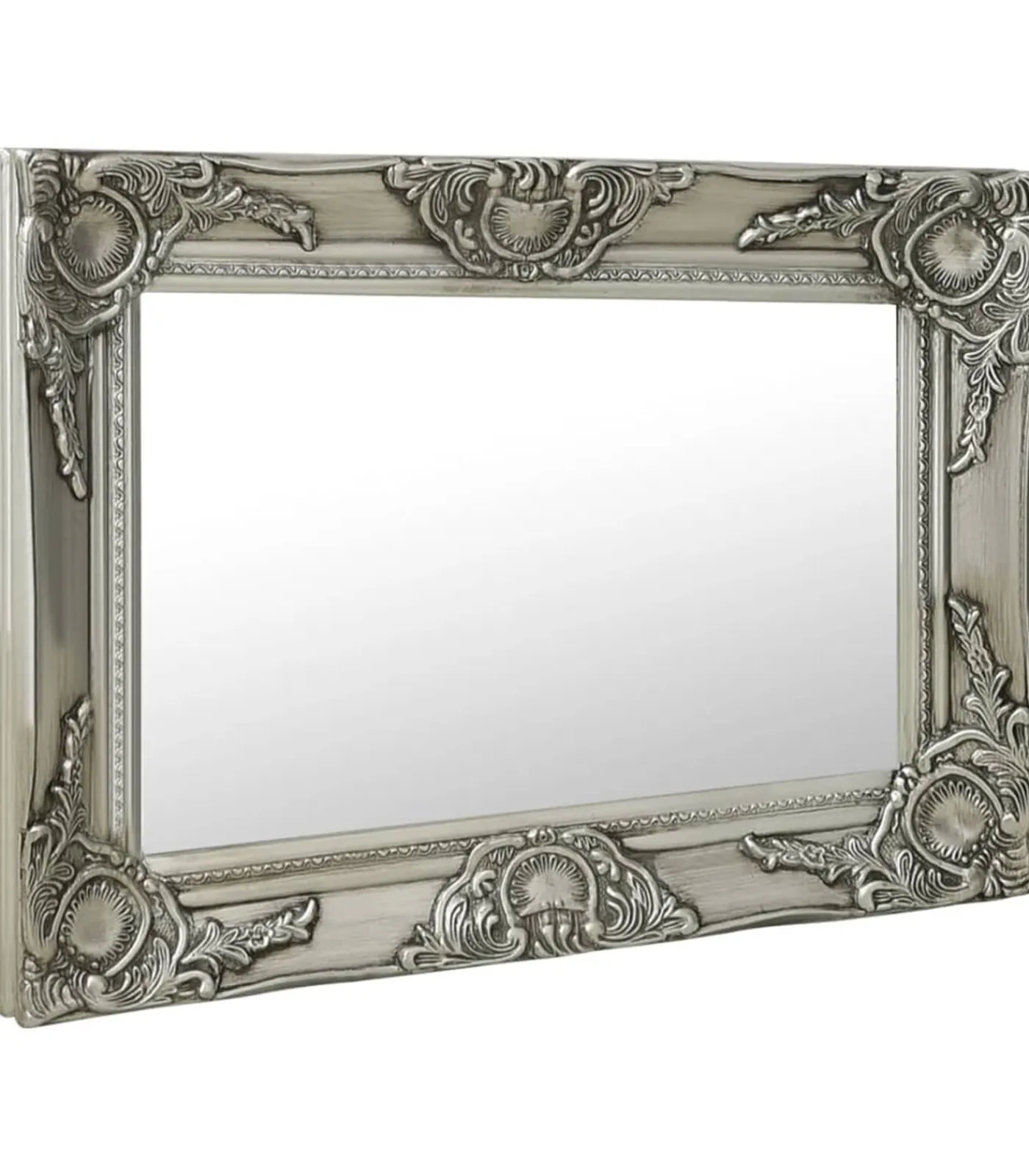 Sale Wandspiegel barok stijl 60x40 cm zilverkleurig Spiegels