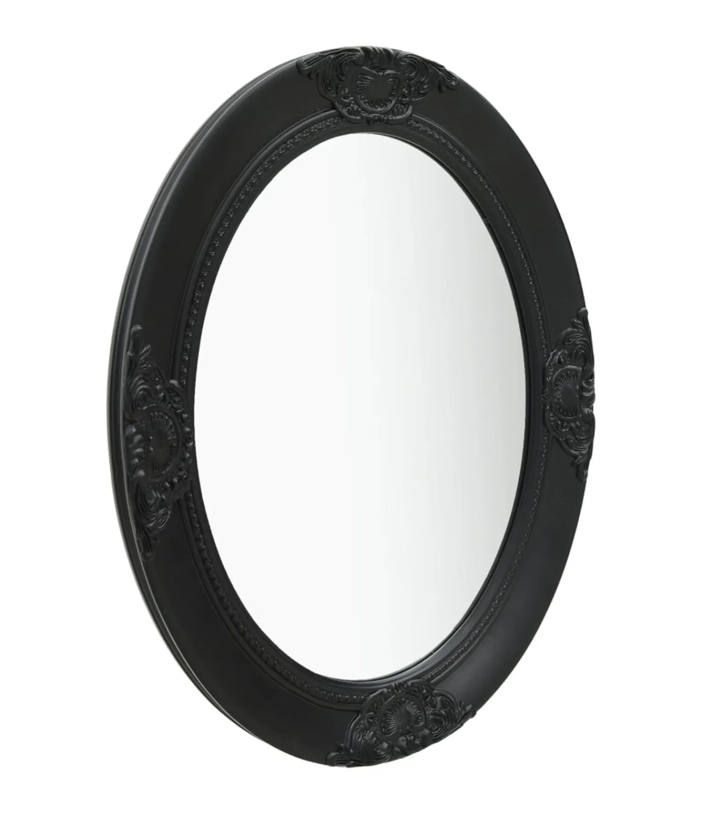 Outlet Wandspiegel barok stijl 50x70 cm zwart Spiegels