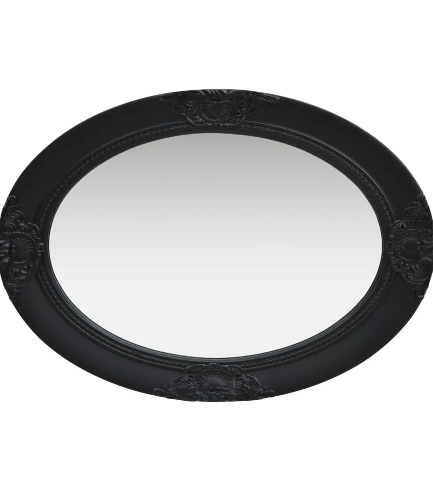 Outlet Wandspiegel barok stijl 50x70 cm zwart Spiegels
