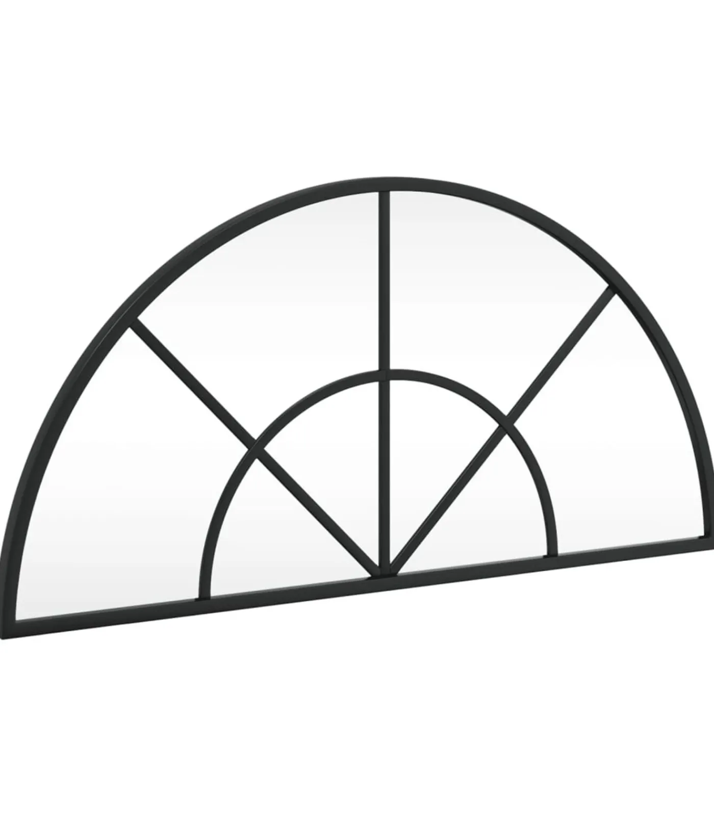 Sale Wandspiegel boog 60x30 cm ijzer zwart Spiegels