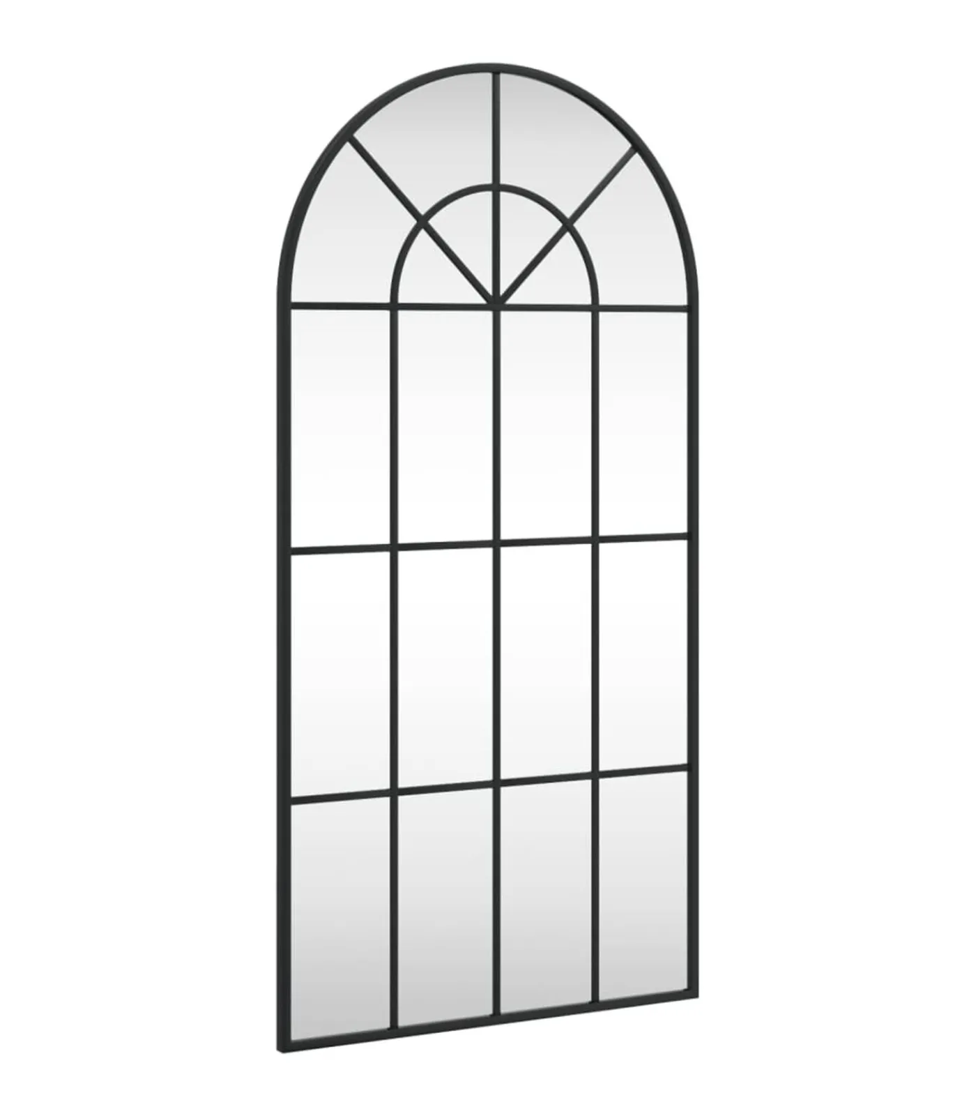 Hot Wandspiegel boog 50x100 cm ijzer zwart Spiegels