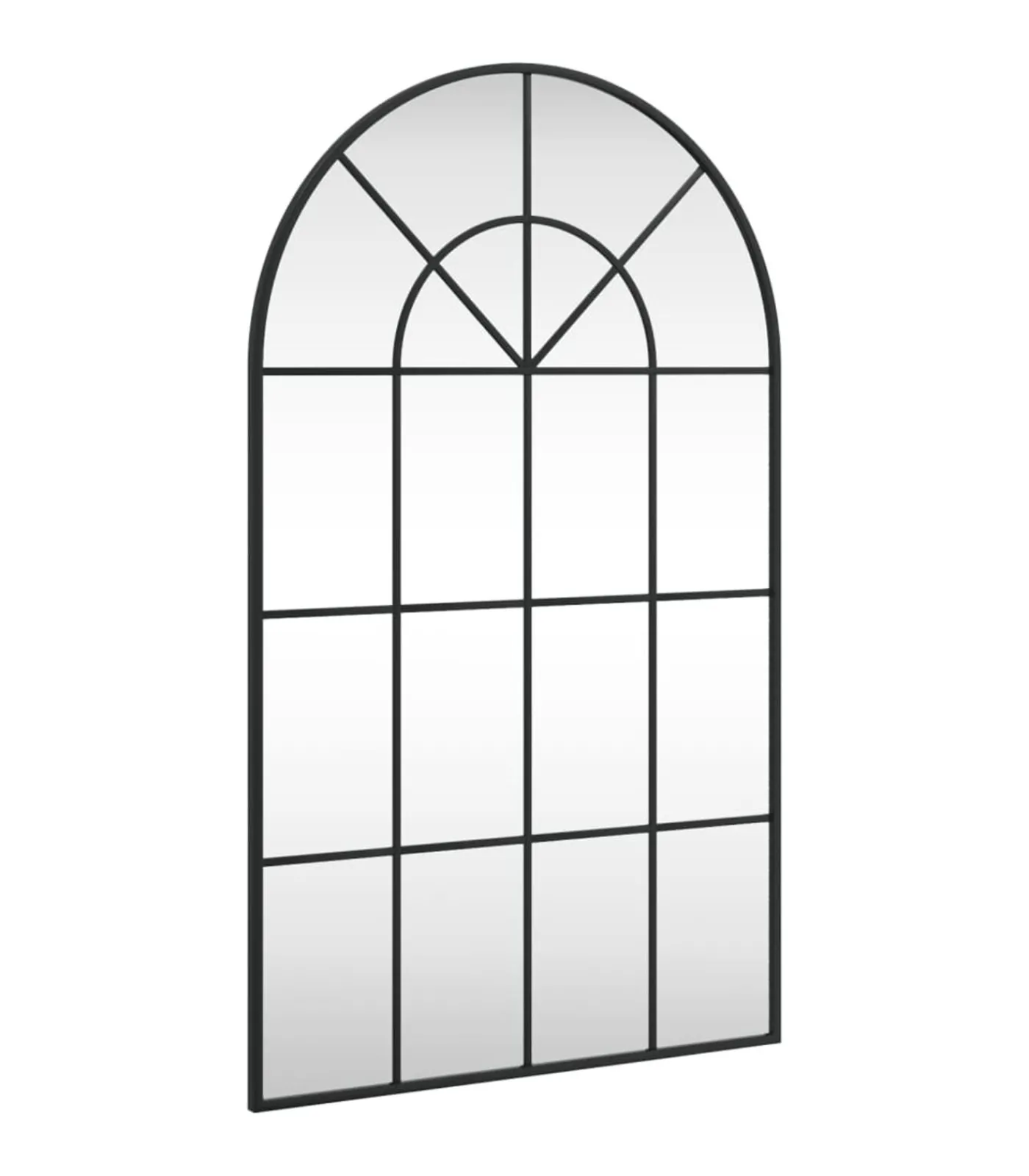 Best Wandspiegel boog 60x100 cm ijzer zwart Spiegels