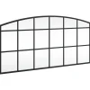 Outlet Wandspiegel boog 80x40 cm ijzer zwart Spiegels