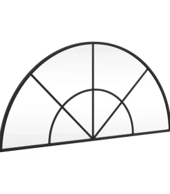 Sale Wandspiegel boog 80x40 cm ijzer zwart Spiegels