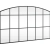 Clearance Wandspiegel boog 100x60 cm ijzer zwart Spiegels
