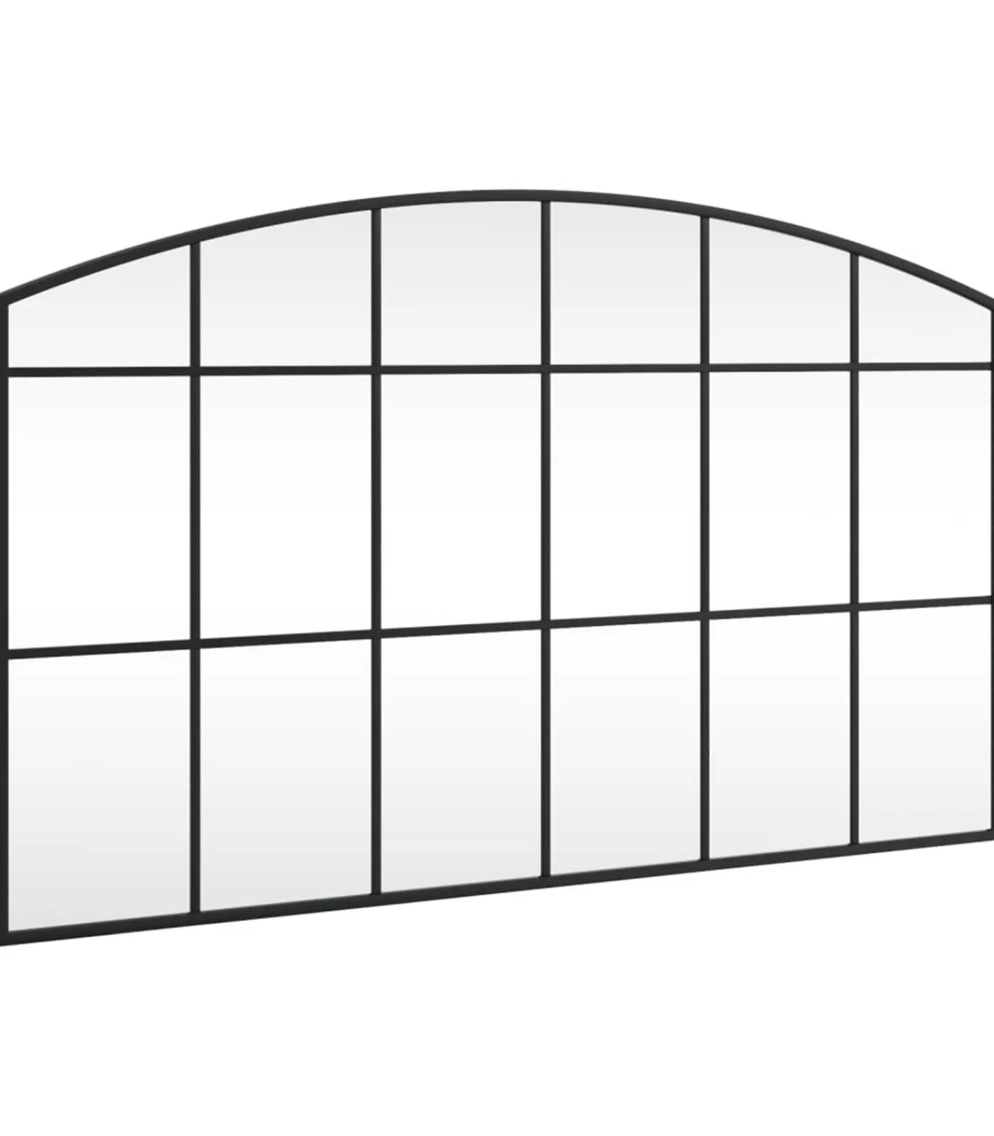 Clearance Wandspiegel boog 100x60 cm ijzer zwart Spiegels