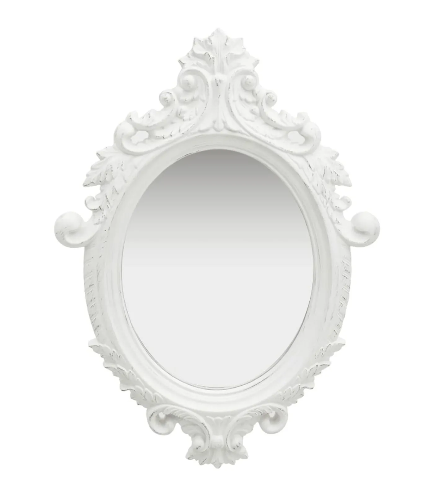 Sale Wandspiegel kasteel stijl 56x76 cm wit Spiegels