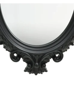 Outlet Wandspiegel kasteel stijl 56x76 cm zwart Spiegels