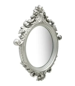 New Wandspiegel kasteel stijl 56x76 cm zilverkleurig Spiegels