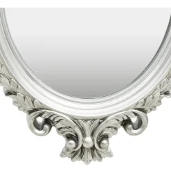 New Wandspiegel kasteel stijl 56x76 cm zilverkleurig Spiegels