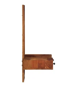 Wandspiegel met lades 60x33x90 cm massief acaciahout Spiegels