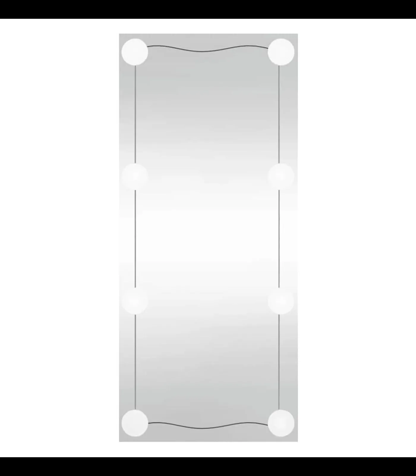 Hot Wandspiegel met LED's rechthoekig 40x80 cm glas Spiegels