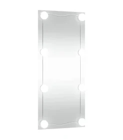 Hot Wandspiegel met LED's rechthoekig 40x80 cm glas Spiegels