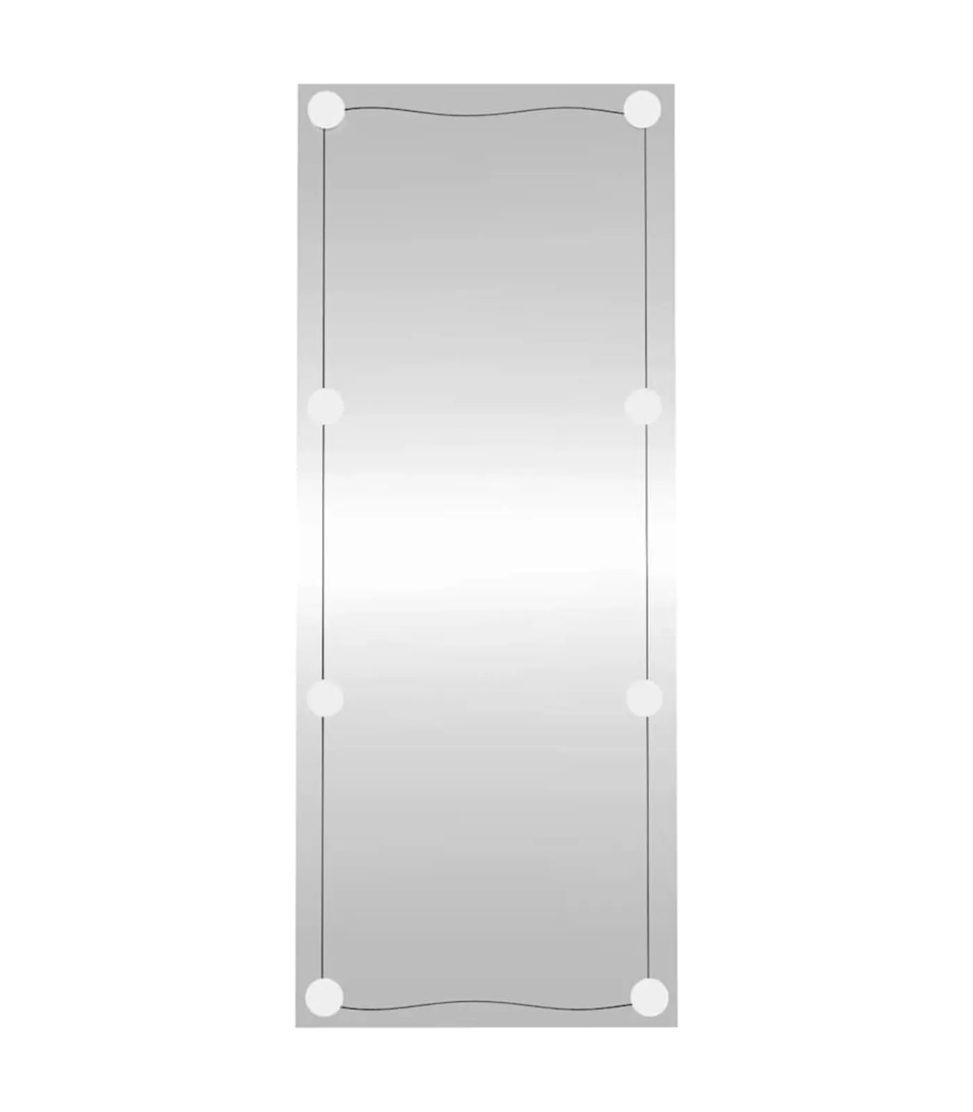 Clearance Wandspiegel met LED's rechthoekig 40x100 cm glas Spiegels