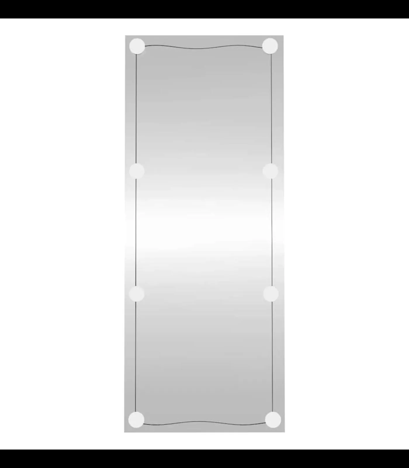 Clearance Wandspiegel met LED's rechthoekig 40x100 cm glas Spiegels