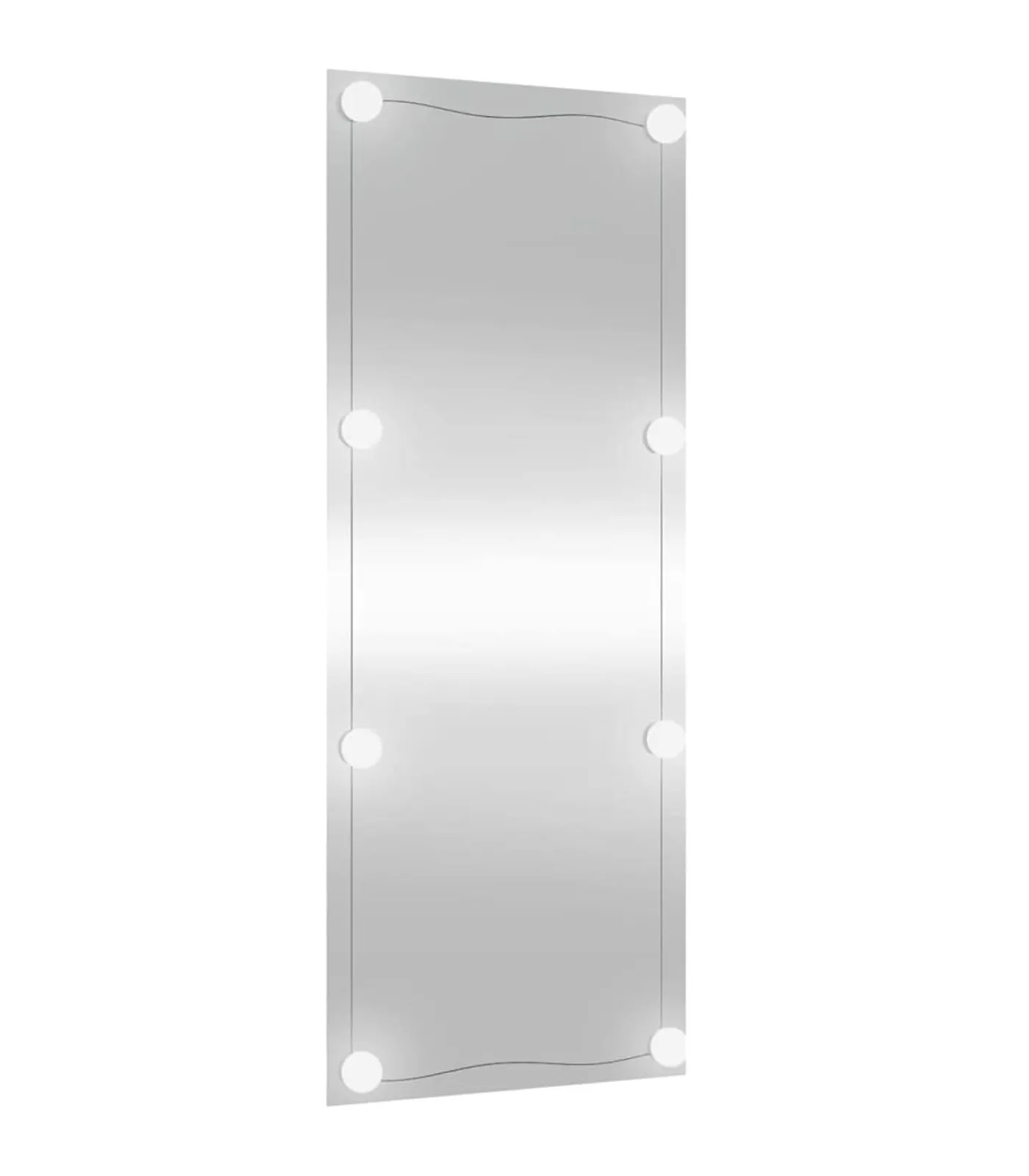 Clearance Wandspiegel met LED's rechthoekig 40x100 cm glas Spiegels