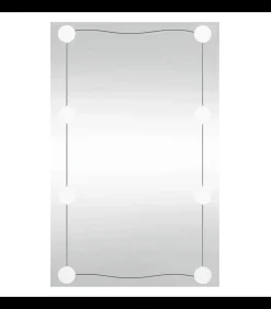 Discount Wandspiegel met LED's rechthoekig 40x60 cm glas Spiegels