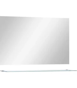 Hot Wandspiegel met schap 100x60 cm gehard glas Spiegels