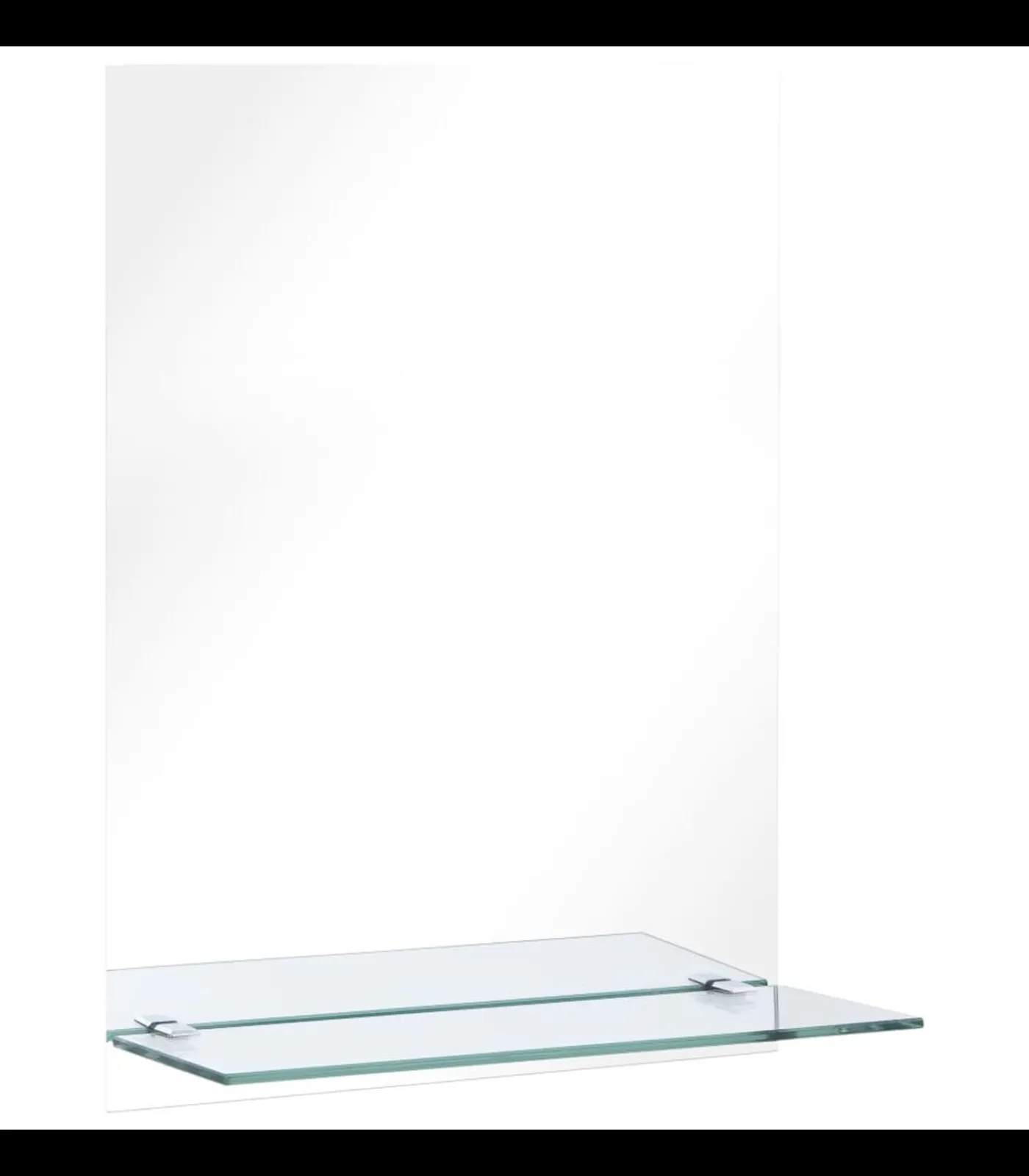 Outlet Wandspiegel met schap 30x50 cm gehard glas Spiegels