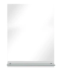 Outlet Wandspiegel met schap 30x50 cm gehard glas Spiegels